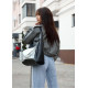 Сумка жіноча Sambag HOBO BLISS Чорна 34 х 31 х 12 см (53453712)