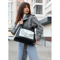 Сумка жіноча Sambag HOBO BLISS Чорна 34 х 31 х 12 см (53453712)
