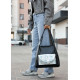Сумка жіноча Sambag HOBO BLISS Чорна 34 х 31 х 12 см (53453712)