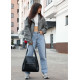 Сумка жіноча Sambag HOBO BLISS Чорна 34 х 31 х 12 см (53453712)