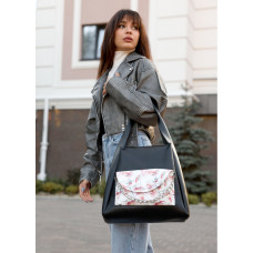 Женская сумка Sambag HOBO BLISS Черная 34 х 31 х 12 см (53453713)
