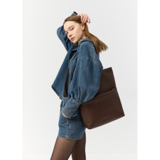 Женская сумка Sambag Largo шоколадная 41 х 30 х 10 см (93220020)
