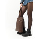 Женская сумка Sambag Largo шоколадная 41 х 30 х 10 см (93220020)