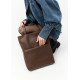 Женская сумка Sambag Largo шоколадная 41 х 30 х 10 см (93220020)
