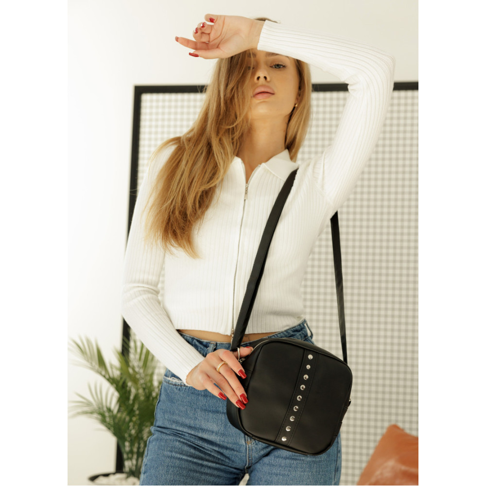Сумка женская Sambag Bale черная 20 х 20 х 8 см (50223001a)