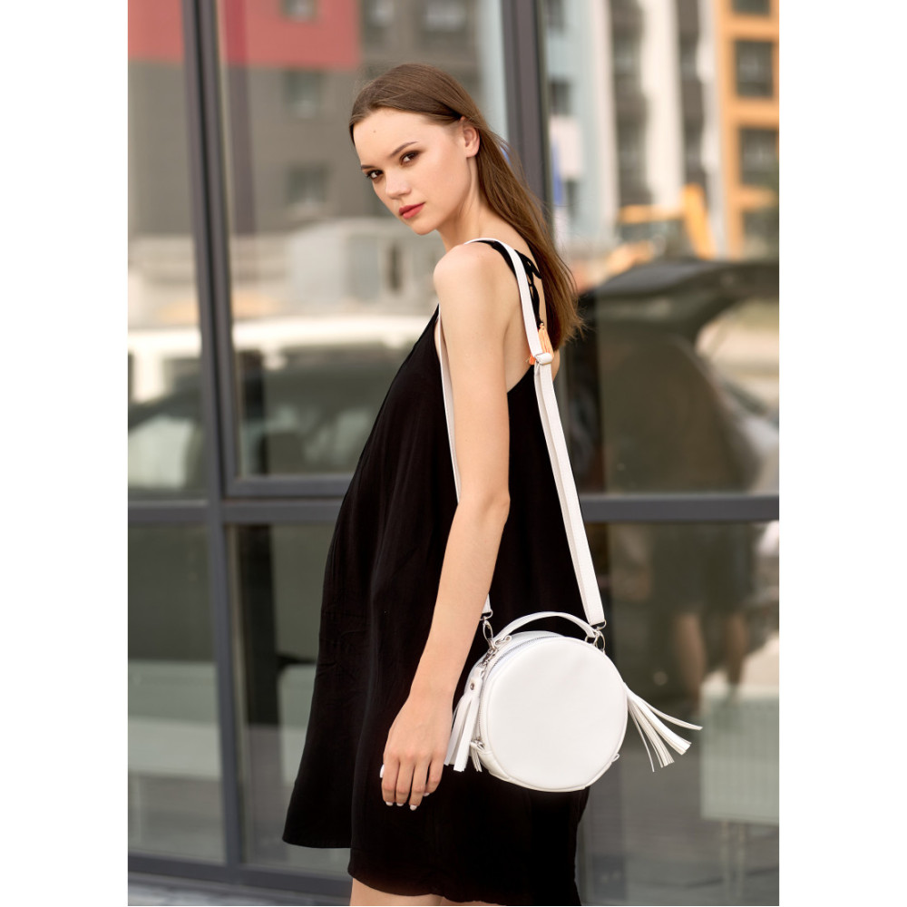 Сумка кроссбоді Sambag Bale MZN білий 20 х 20 х 10 см (52200008)
