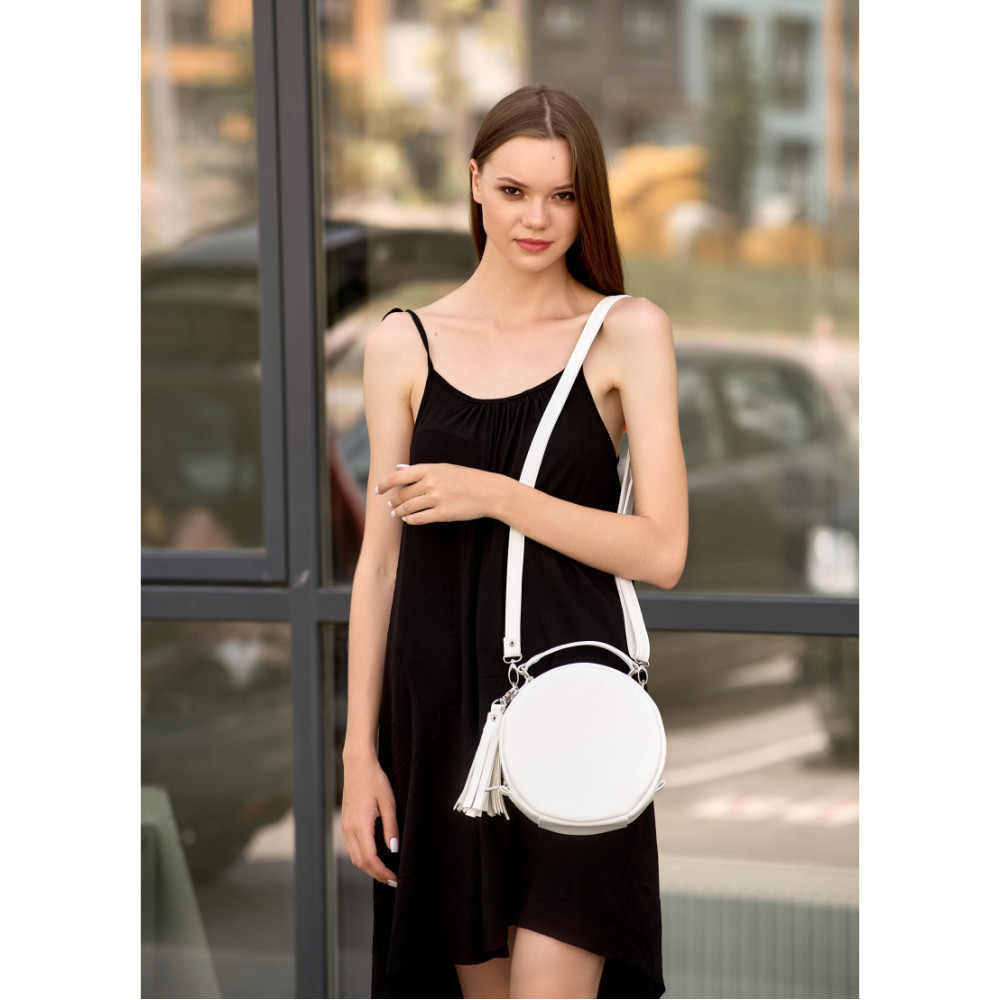 Сумка кроссбоді Sambag Bale MZN білий 20 х 20 х 10 см (52200008)