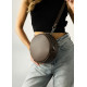 Жіноча кругла сумка Sambag Bale шоколадна 20 х 20 х 10 см (52200020)