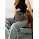 Жіноча кругла сумка Sambag Bale шоколадна 20 х 20 х 10 см (52200020)
