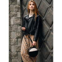Сумка кроссбоді Sambag Bale MZN чорно-біла 20 х 20 х 10 см (52200611)
