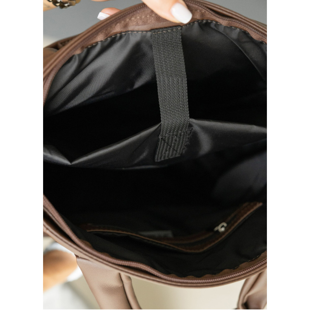 Жіноча сумка-рюкзак Sambag Cargo коричнева 45 х 31 х 15 см (93541020)