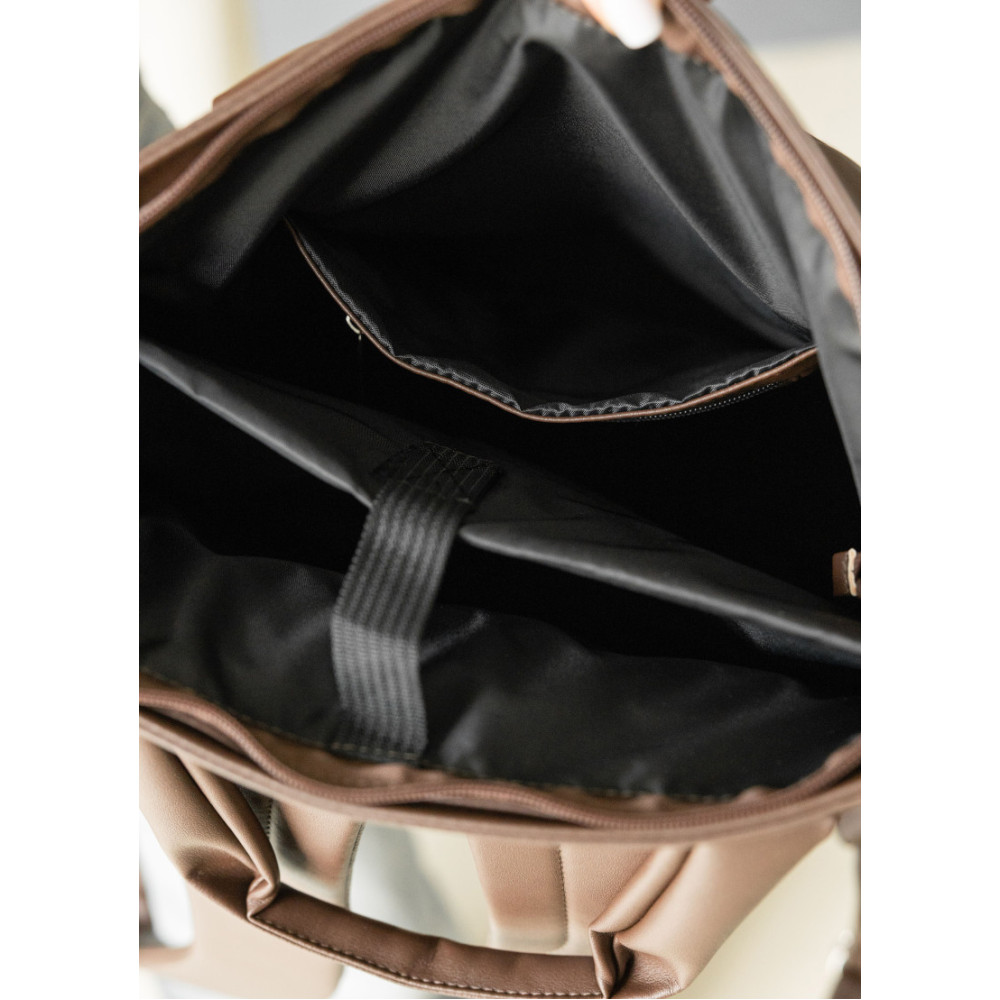 Жіноча сумка-рюкзак Sambag Cargo коричнева 45 х 31 х 15 см (93541020)