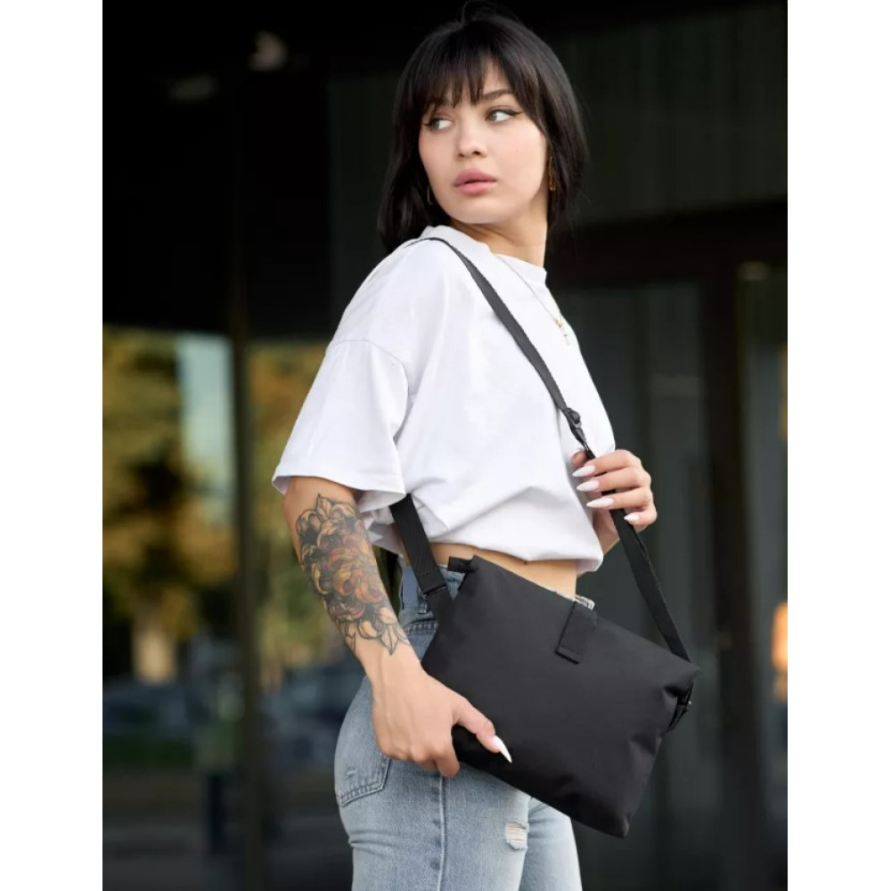 Сумка жіноча Sambag Dalas чорна 20 х 25 х 4 см (70301065)