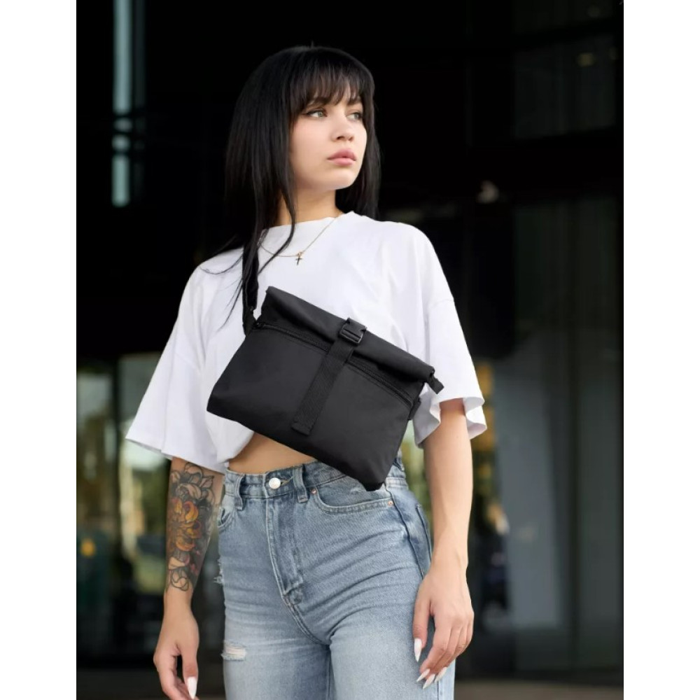 Сумка жіноча Sambag Dalas чорна 20 х 25 х 4 см (70301065)