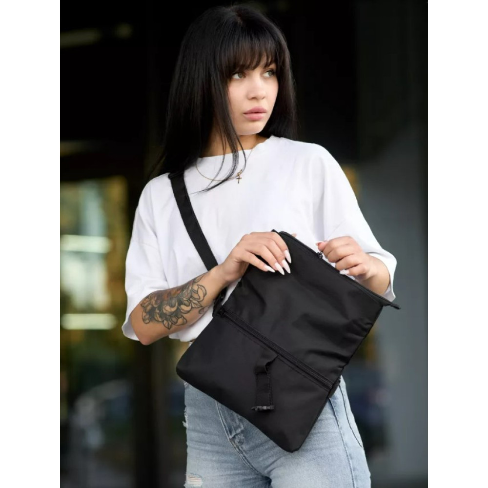 Сумка жіноча Sambag Dalas чорна 20 х 25 х 4 см (70301065)