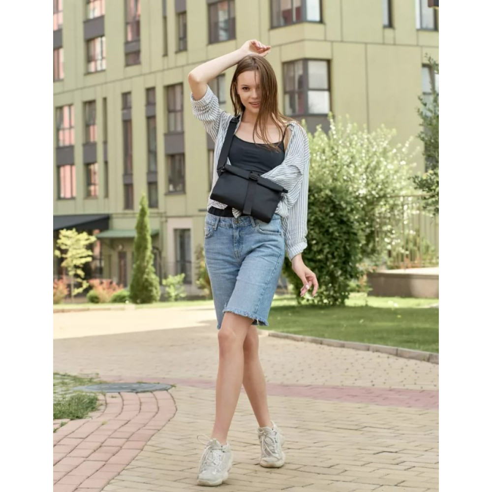 Сумка жіноча Sambag Dalas чорна 20 х 25 х 4 см (70301065)