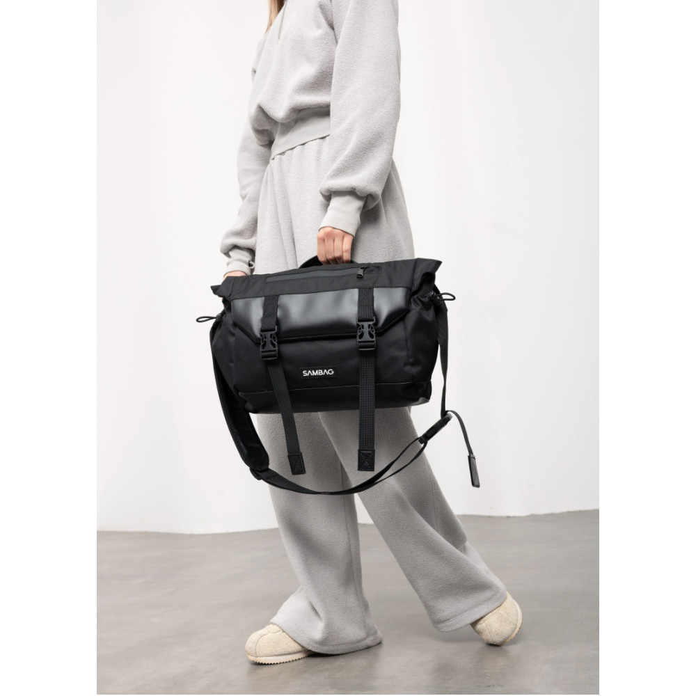 Женская сумка Sambag DART Черная 33 х 24 х 10 см (51311301)