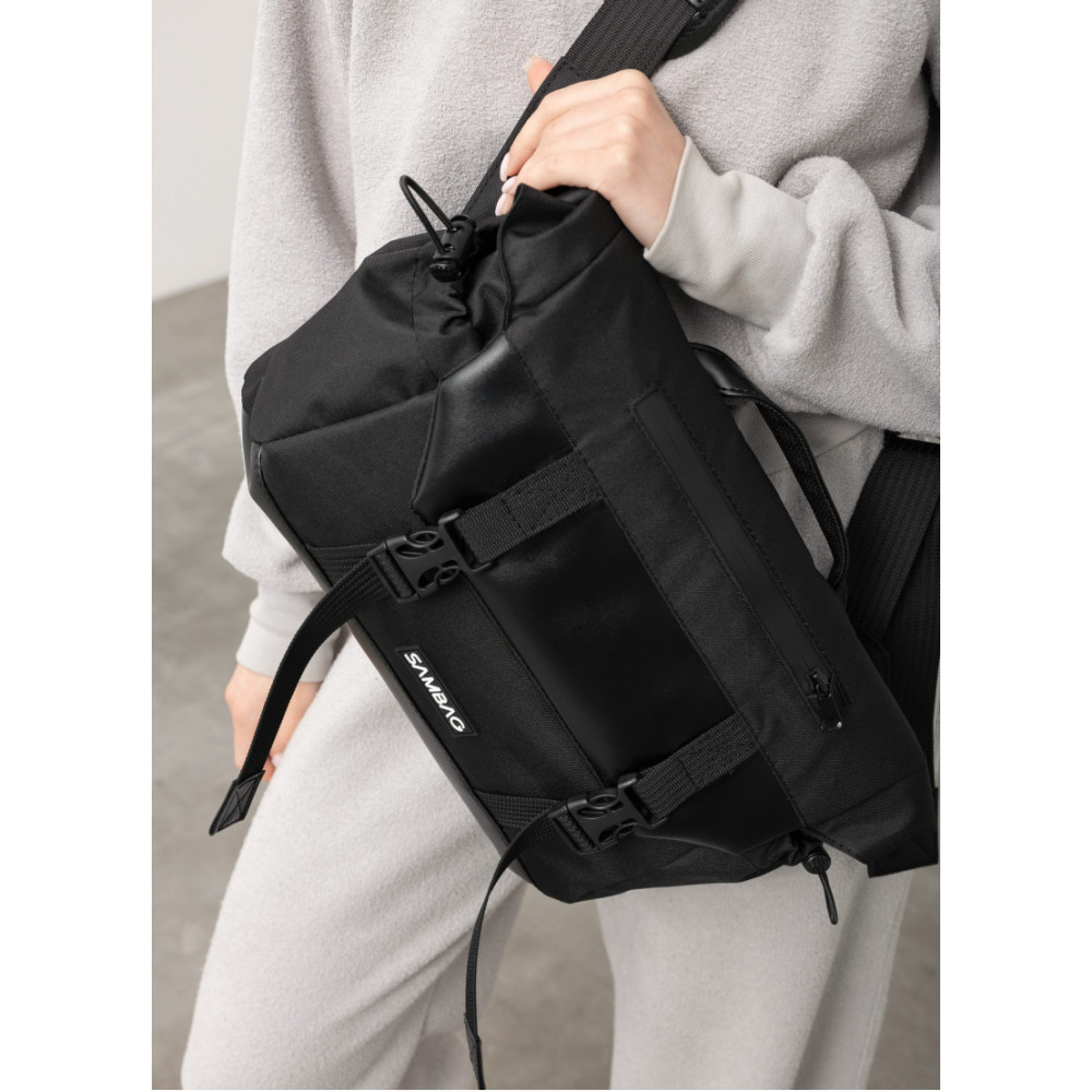 Женская сумка Sambag DART Черная 33 х 24 х 10 см (51311301)