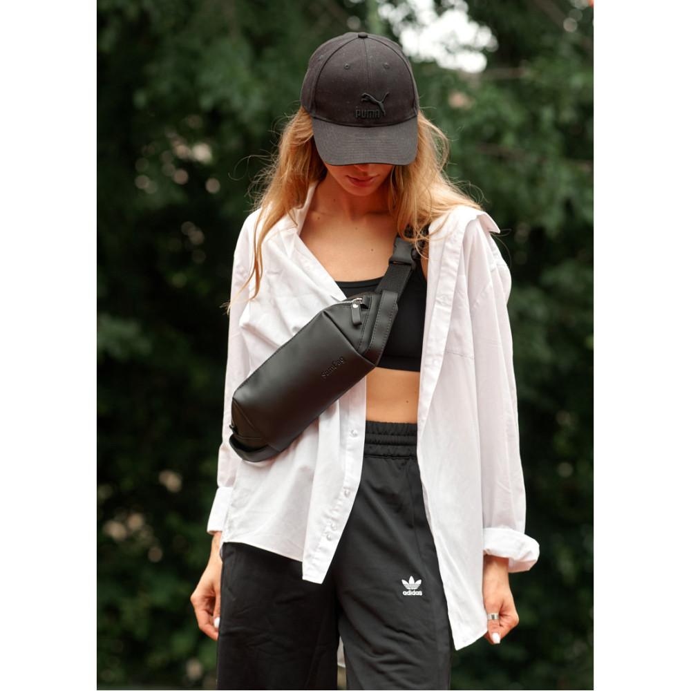 Женская сумка-бананка Sambag HOLSTER MSH Черная 36 х 14 х 4 см (87113001)
