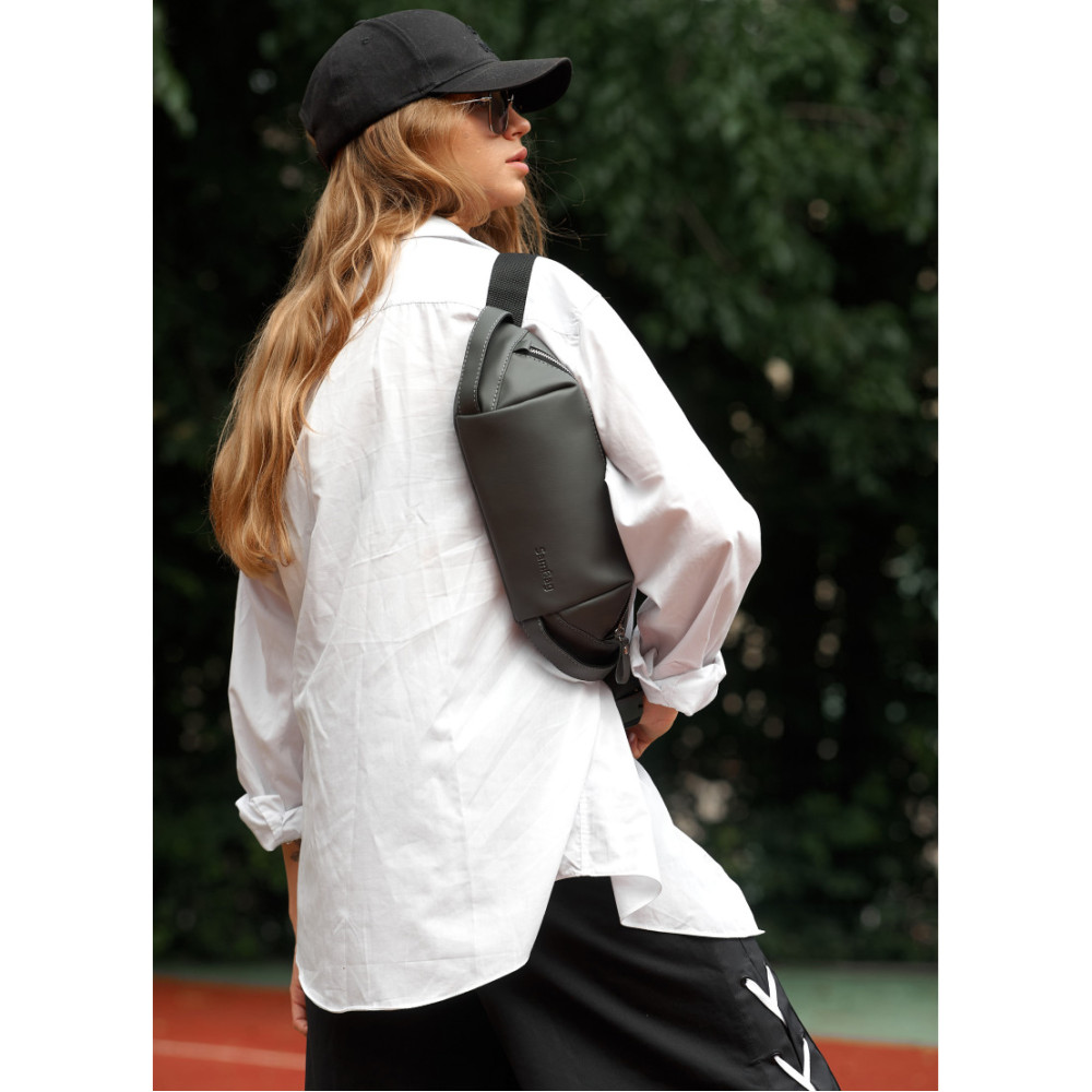 Сумка жіноча Sambag HOLSTER MSH Графітова 36 х 14 х 4 см (87113009)