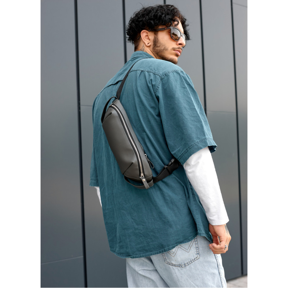 Сумка чоловіча Sambag HOLSTER MSH Графітова 36 х 14 х 4 см (87113009m)