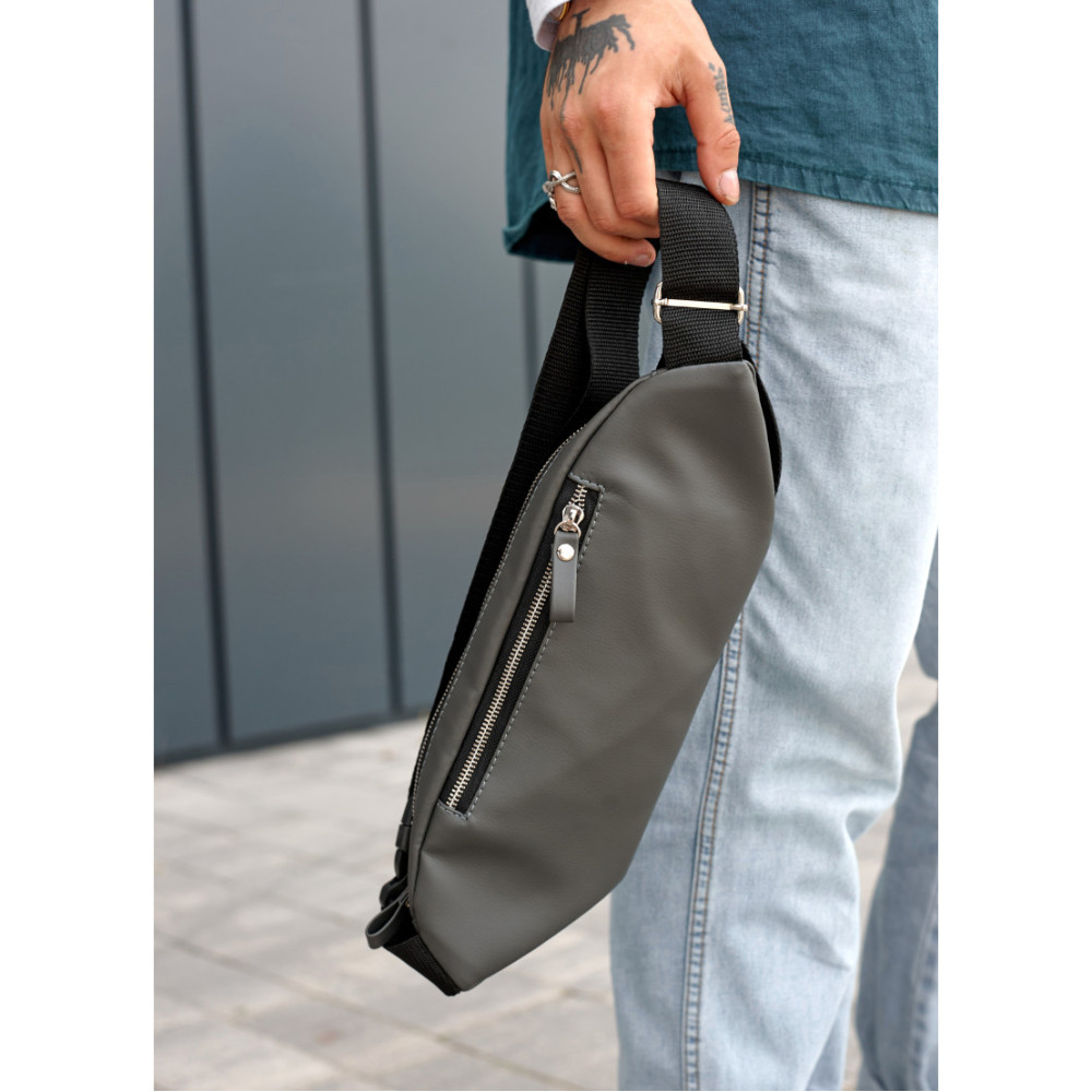 Сумка чоловіча Sambag HOLSTER MSH Графітова 36 х 14 х 4 см (87113009m)