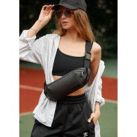 Жіноча сумка-бананка Sambag HOLSTER MSH Чорна 36 х 14 х 4 см (87113301)