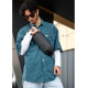 Чоловіча сумка-бананка Sambag HOLSTER MSH Чорна 36 х 14 х 4 см (87113301m)