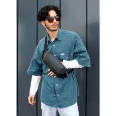 Мужская сумка-бананка Sambag HOLSTER MSH Черная 36 х 14 х 4 см (87113301m)