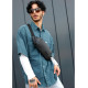 Чоловіча сумка-бананка Sambag HOLSTER MSH Чорна 36 х 14 х 4 см (87113301m)