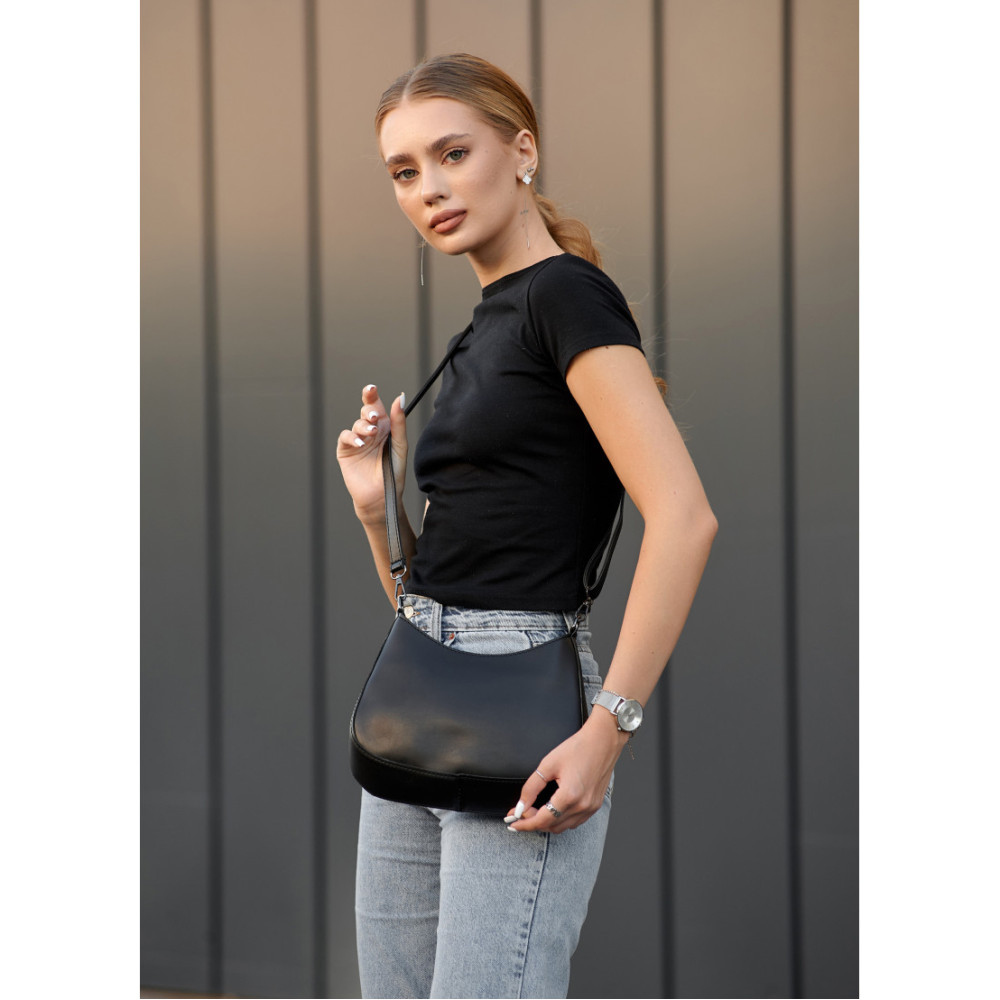 Сумка жіноча Sambag Leoma MARC Чорна 27 х 5 х 21 см (53000001)