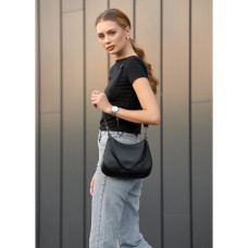 Женская сумка Sambag Leoma MARC Черная 27 х 5 х 21 см (53000001)