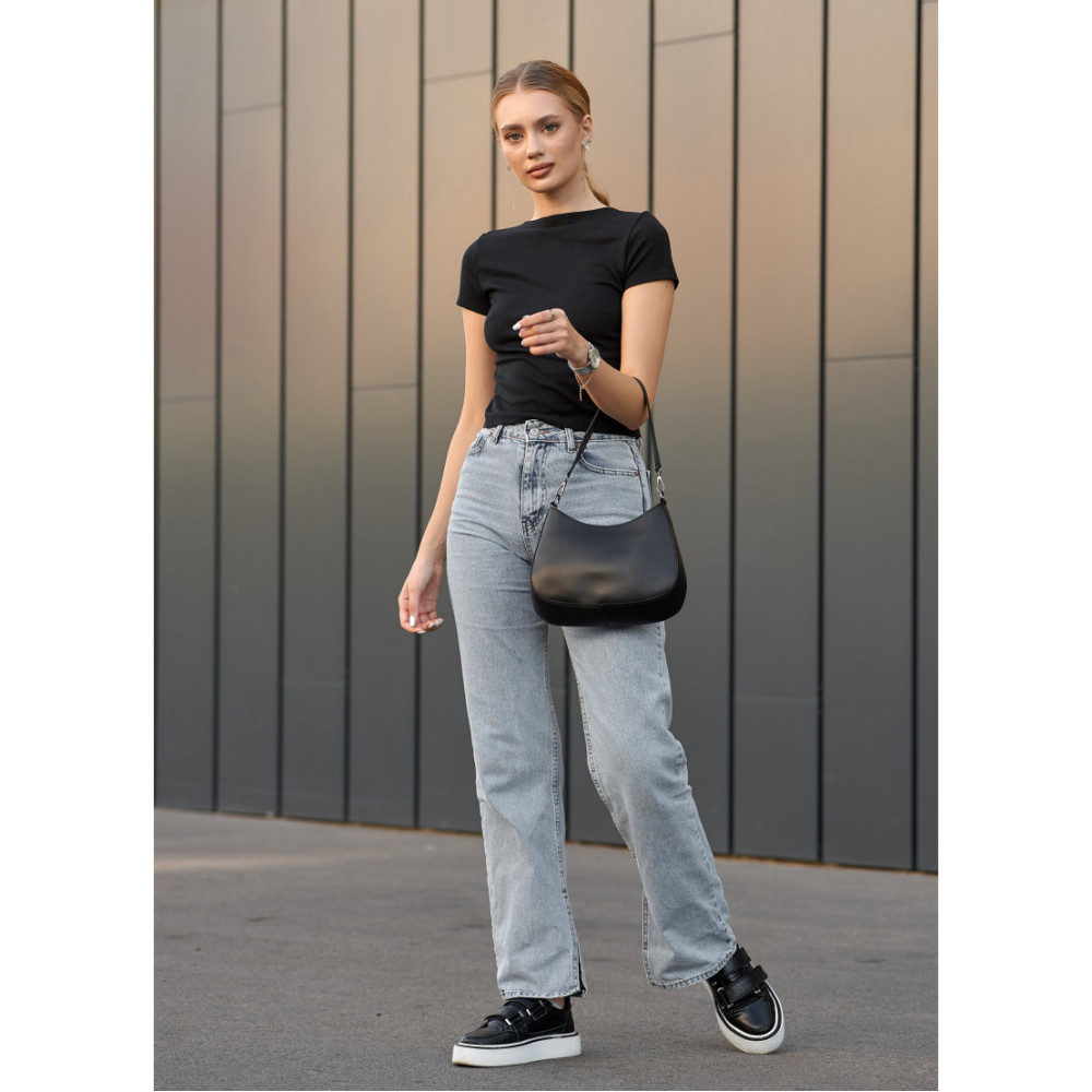 Сумка жіноча Sambag Leoma MARC Чорна 27 х 5 х 21 см (53000001)