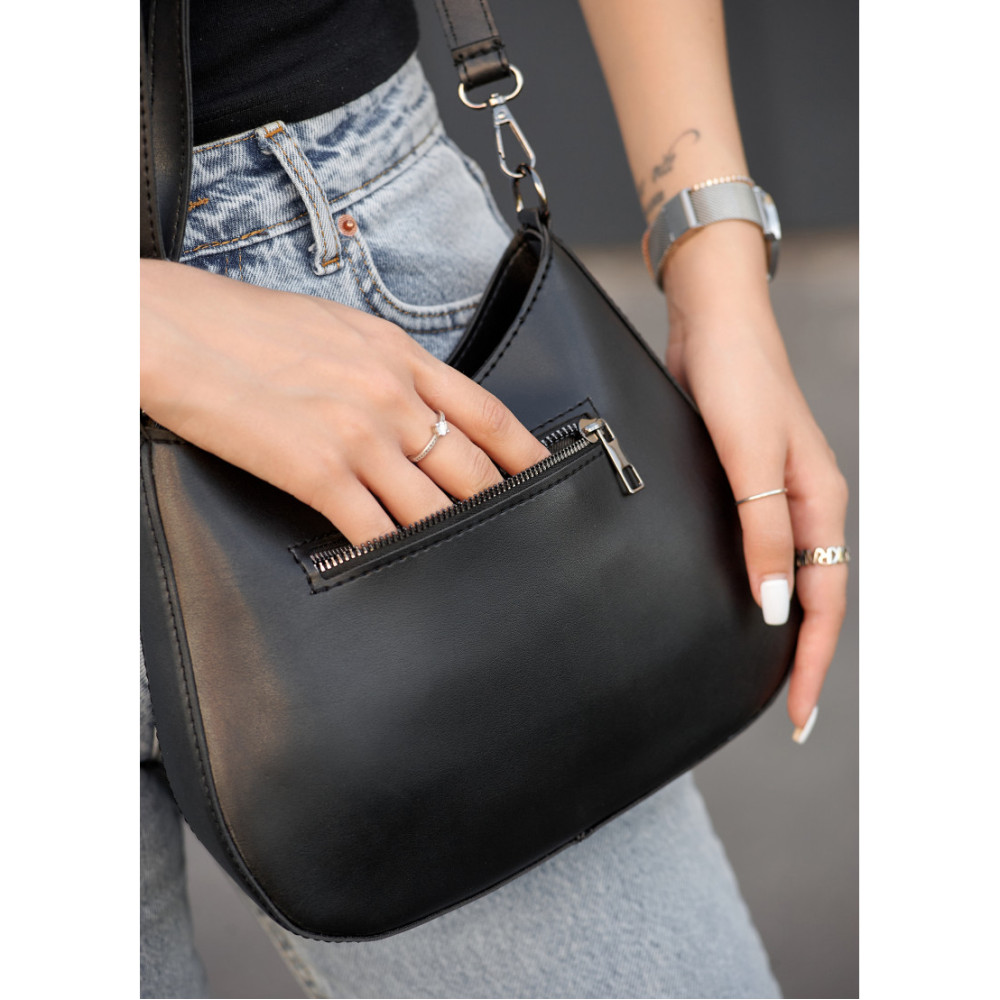 Сумка жіноча Sambag Leoma MARC Чорна 27 х 5 х 21 см (53000001)