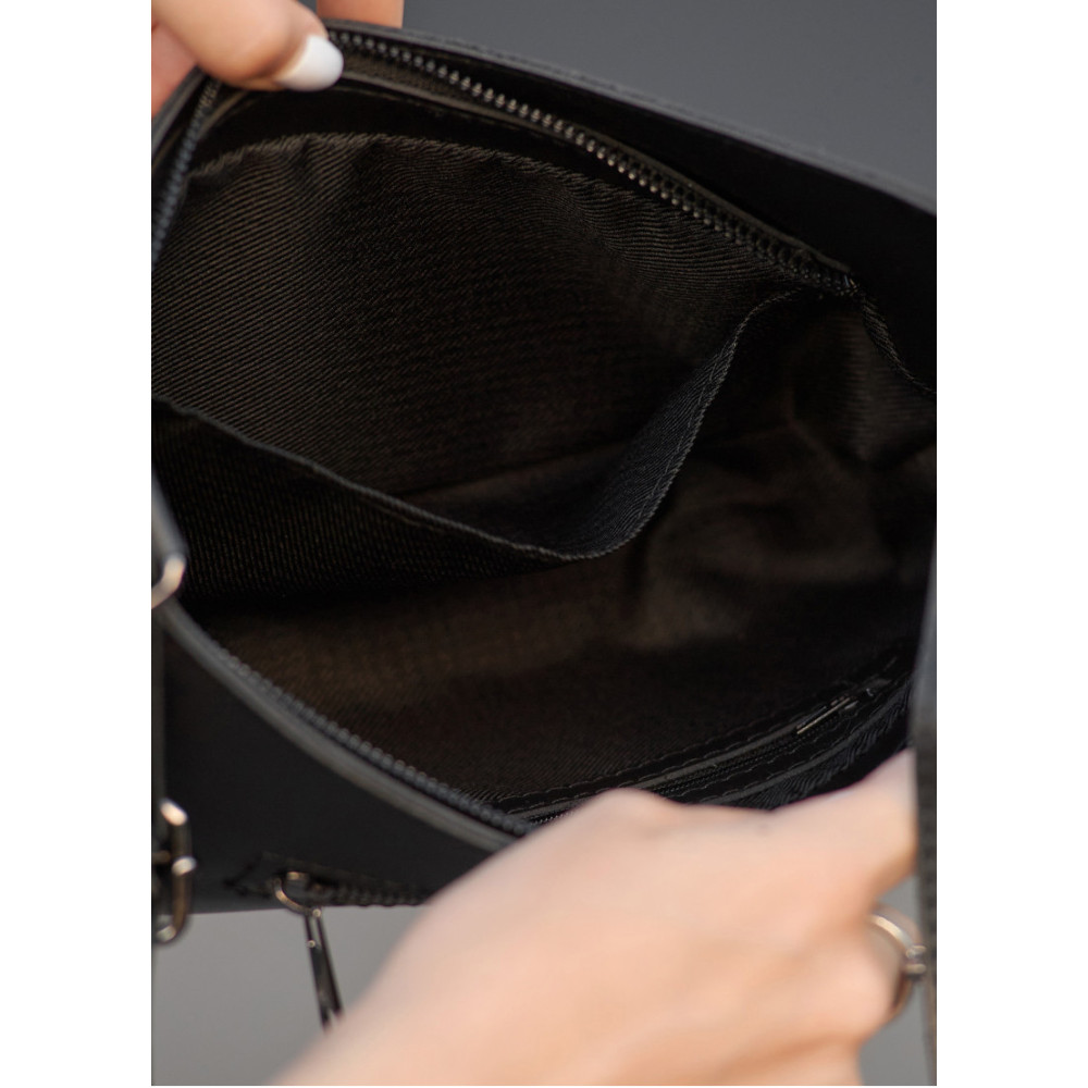 Сумка жіноча Sambag Leoma MARC Чорна 27 х 5 х 21 см (53000001)