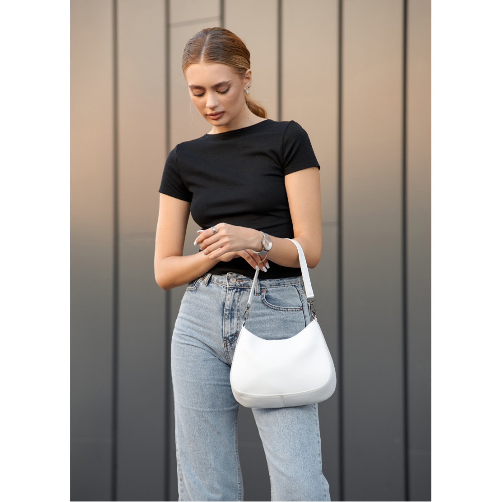 Сумка жіноча Sambag Leoma Mark Біла 27 х 5 х 21 см (53000008)