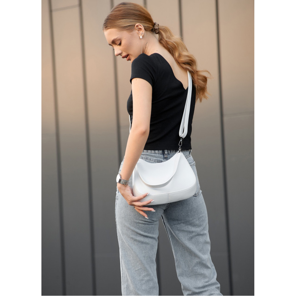 Сумка жіноча Sambag Leoma Mark Біла 27 х 5 х 21 см (53000008)