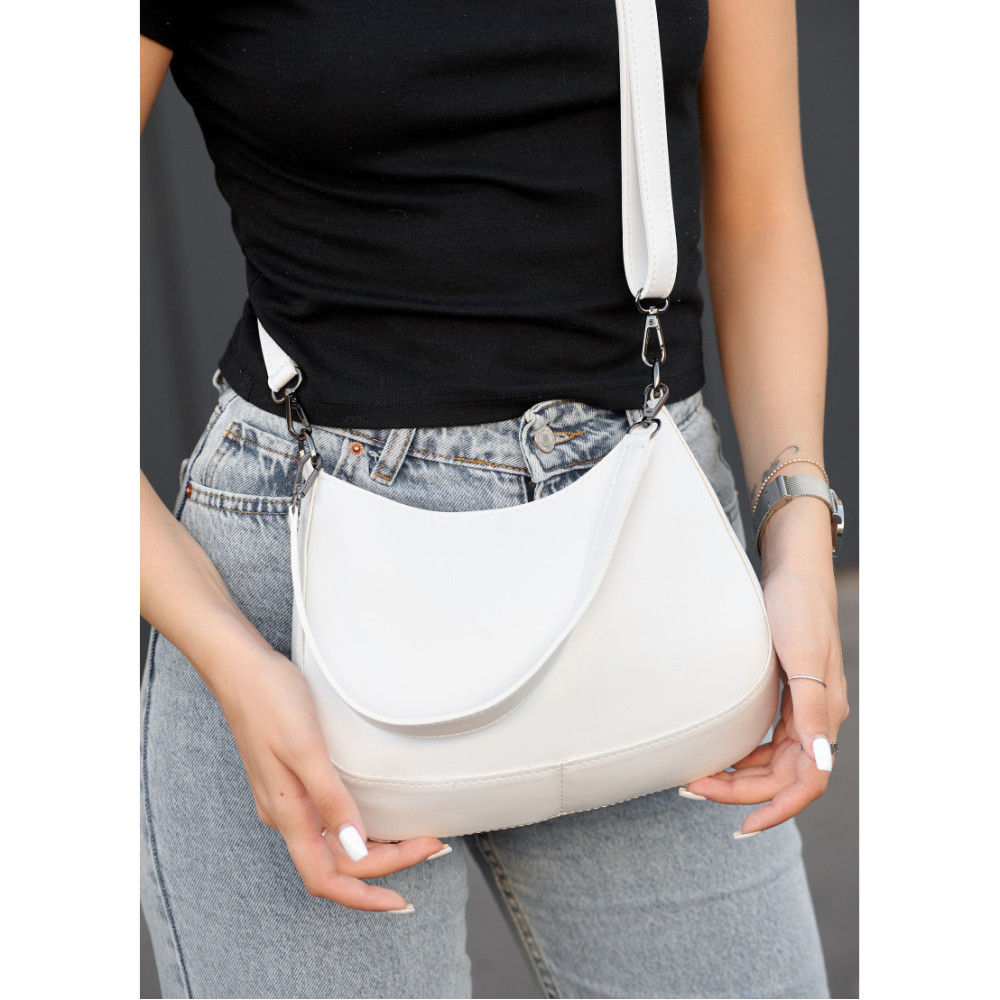 Сумка жіноча Sambag Leoma Mark Біла 27 х 5 х 21 см (53000008)