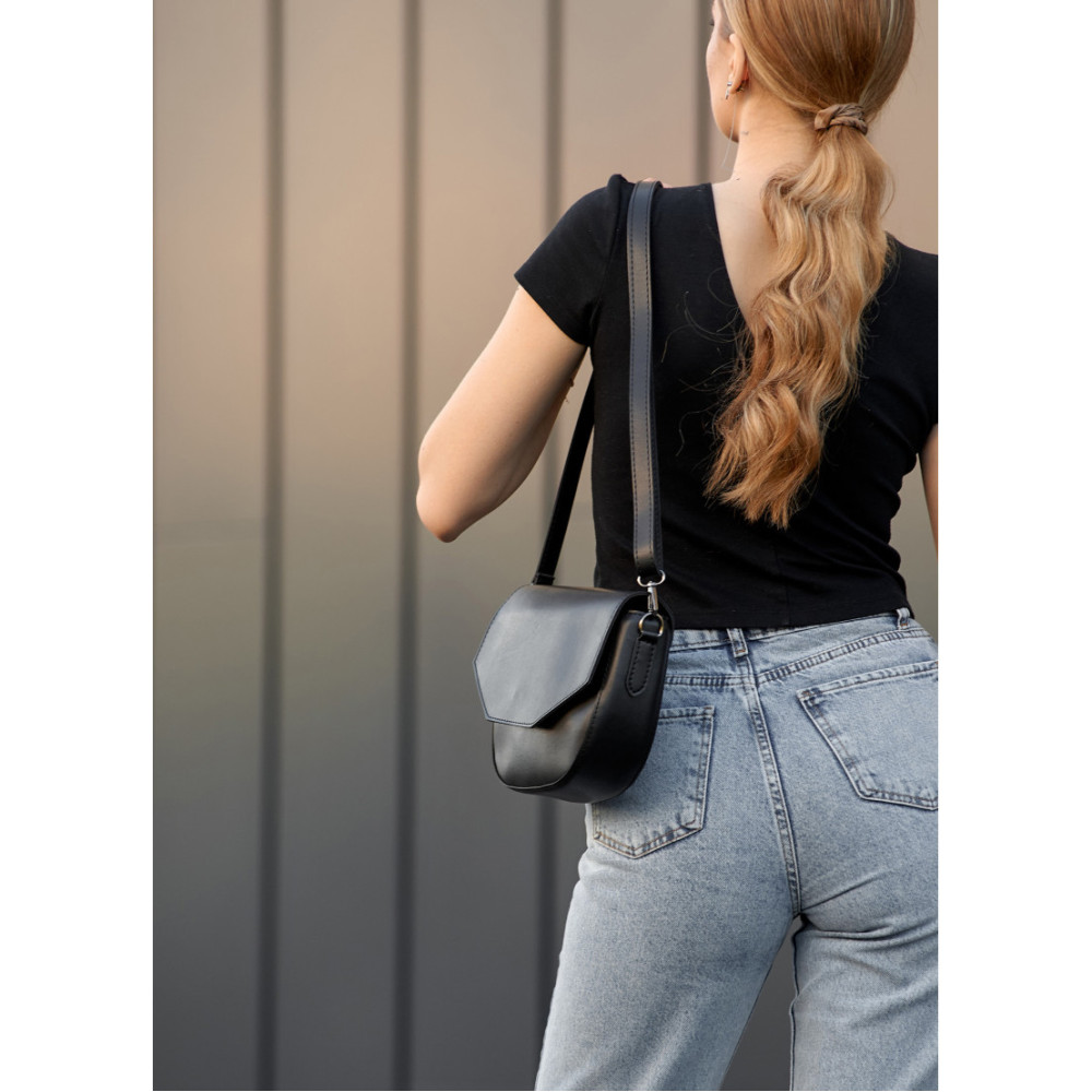 Сумка жіноча Sambag Leoma WITH Чорна 27 х 8 х 18 см (53050001)