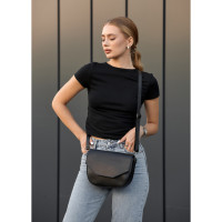 Сумка жіноча Sambag Leoma WITH Чорна 27 х 8 х 18 см (53050001)