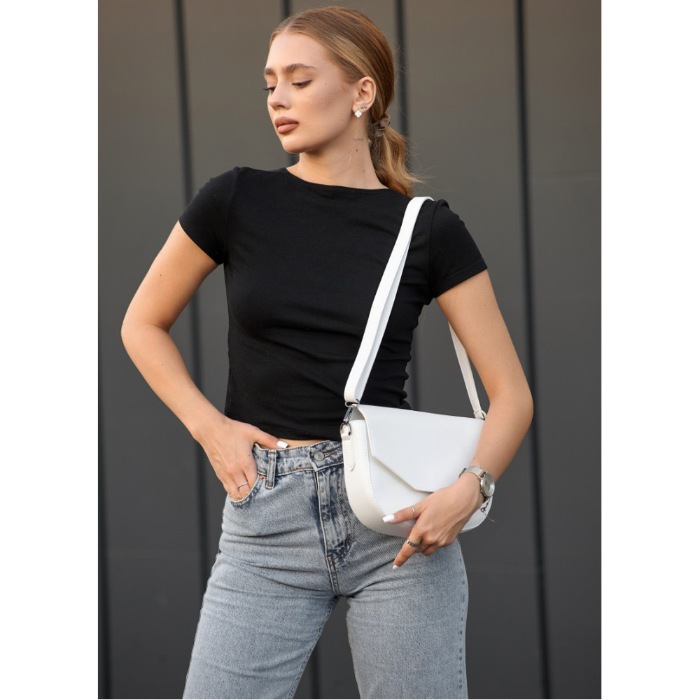 Сумка жіноча Sambag Leoma WITH Біла 27 х 8 х 18 см (53050008)