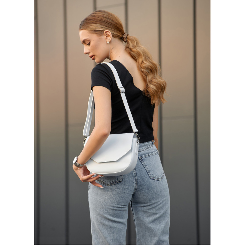 Сумка жіноча Sambag Leoma WITH Біла 27 х 8 х 18 см (53050008)