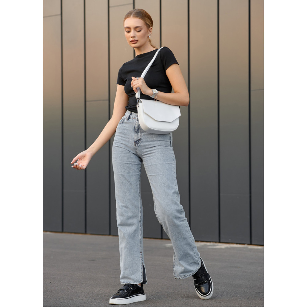 Сумка жіноча Sambag Leoma WITH Біла 27 х 8 х 18 см (53050008)