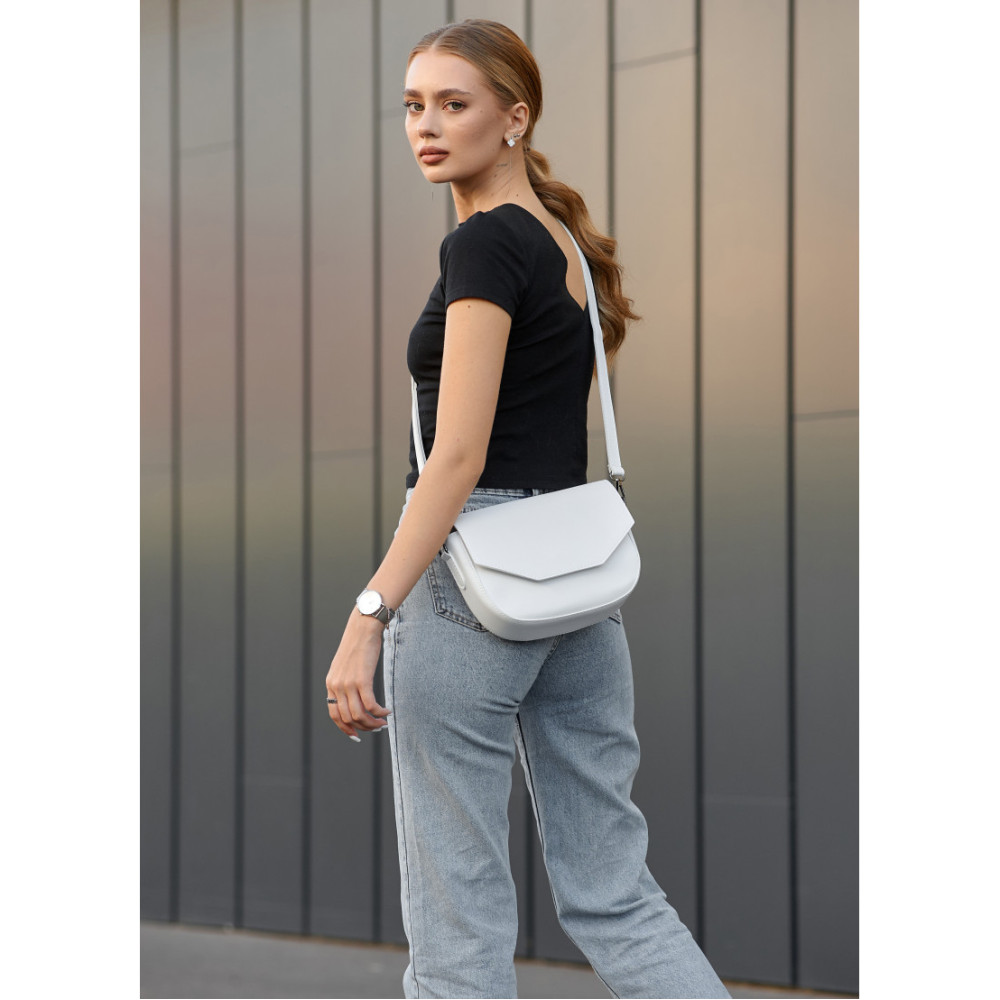 Сумка жіноча Sambag Leoma WITH Біла 27 х 8 х 18 см (53050008)