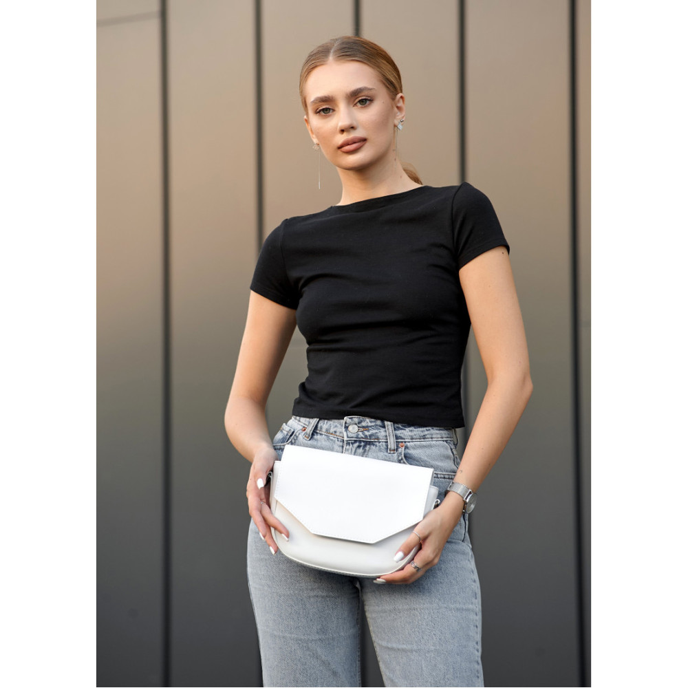 Сумка жіноча Sambag Leoma WITH Біла 27 х 8 х 18 см (53050008)