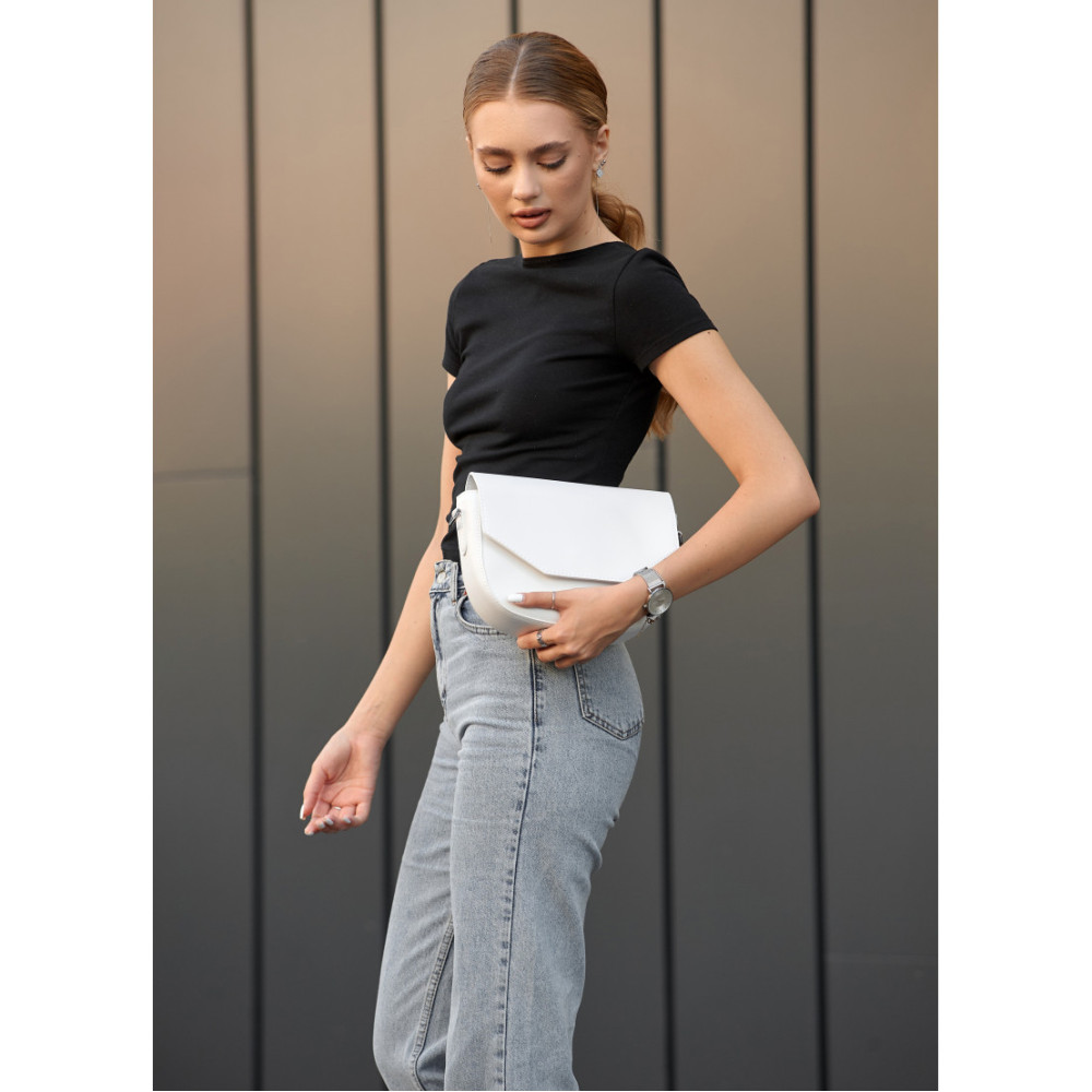 Сумка жіноча Sambag Leoma WITH Біла 27 х 8 х 18 см (53050008)