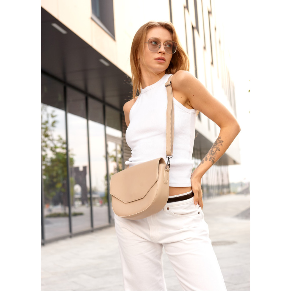Сумка жіноча Sambag Leoma WITH Бежева 27 х 8 х 18 см (53050026)