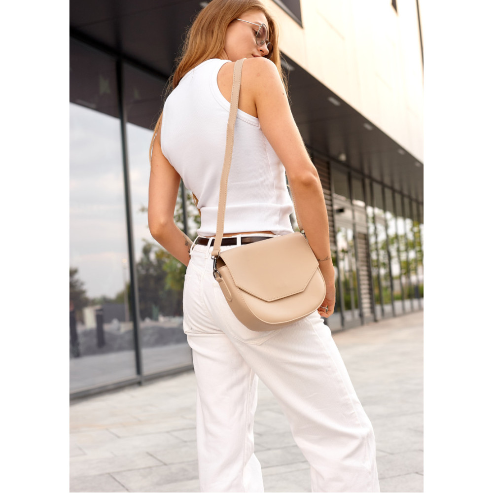 Сумка жіноча Sambag Leoma WITH Бежева 27 х 8 х 18 см (53050026)