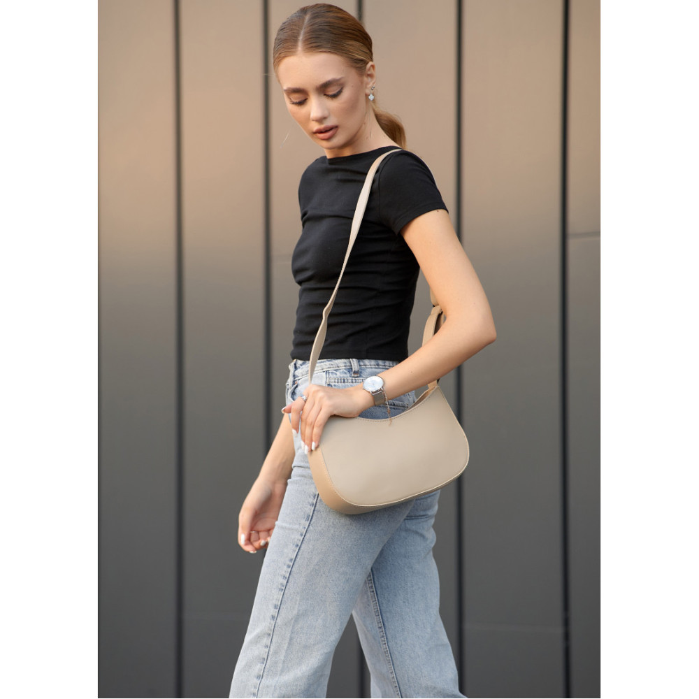 Сумка жіноча Sambag Leoma KOR Бежева 29 х 7 х 16 см (53090026)