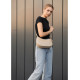 Сумка жіноча Sambag Leoma KOR Бежева 29 х 7 х 16 см (53090026)